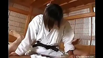 Japanese Girlfriend Dominates With Strapon, Pegging Her Submissive