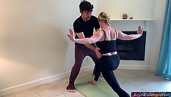 Stepson Assists Stepmother In Yoga And Explores Intimate Stretches