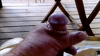 Cumshot On A Shaved Penis In The Great Outdoors