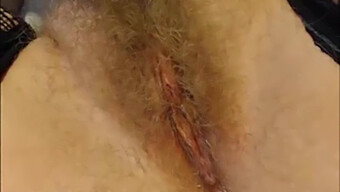 Blonde Pussy With Hairy Bush In Close-Up View