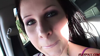 Gianna Michaels' Big Natural Tits Get A Closeup In A Van