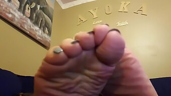 Ebony Pov Video Showcasing Sole Tease