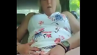 Milf Orgasms In Car