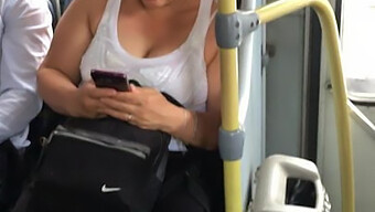 Milf'S Ample Bosom Bouncing On Public Transportation