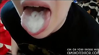 Amateur Couple Explores Cum Swallowing In Homemade Video