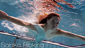 Salaka Ribkina'S Petite Vagina In An Outdoor Underwater Setting