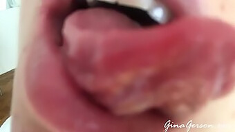 Amateur Teenie Gets Off On Saliva Play