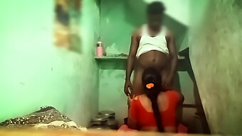 Tamil Wife'S Intimate Encounter With Lover In Restroom