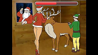 Ajudante Da Esposa Tarada Do Papai Noel Se Entrega A Jogos Sexuais Quentes No Natal