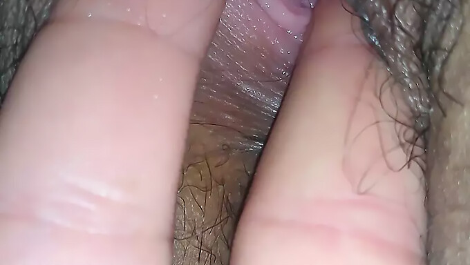 A Young Woman With A Hairy Pussy Gets Her Tight Hole Stretched