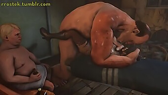 Wilder Cartoon Sex Mit Lulu Und Einem Monsterschwanz In 3d Animation