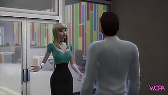 Blonde'S Job Security Leads To Office Sex