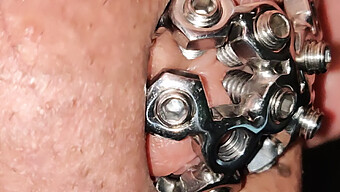 Close-Up Of My Genital Torture With A Chastity Device