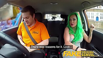 Fake Driving Lesson Turns Into A Wild Session With A Horny Instructor And A Busty Learner.