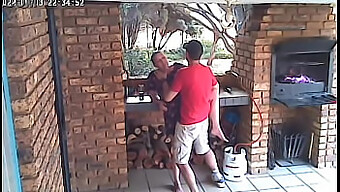 Mature Wife'S Secret Affair With Young Neighbor Exposed On Security Footage