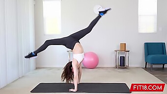 Fit And Flexible Teen Aliyah Brynn Shows Off Her Moves In A Casting Session