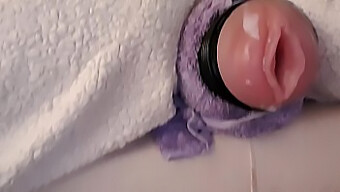 Soloboy'S Intense Edging Leads To Fleshlight Cum Bath