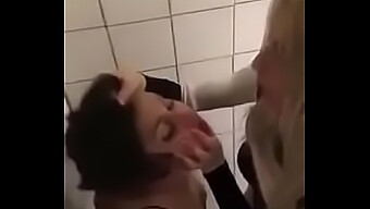 Lesbian Mistress Dominates And Humiliates Her Friend In The Bathroom With Intense Oral Sex