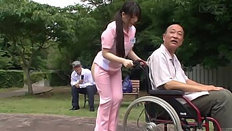 Unusual Japanese Caregiver Undresses Outdoors For Erotic Encounter