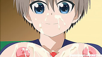 แม่ม่ายมือใหม่ในอนิเมชั่นเซ็กซ์อย่างหนักที่มี Uzaki-Chan