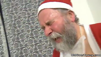 Christmas Surprise With A Naughty Santa Claus